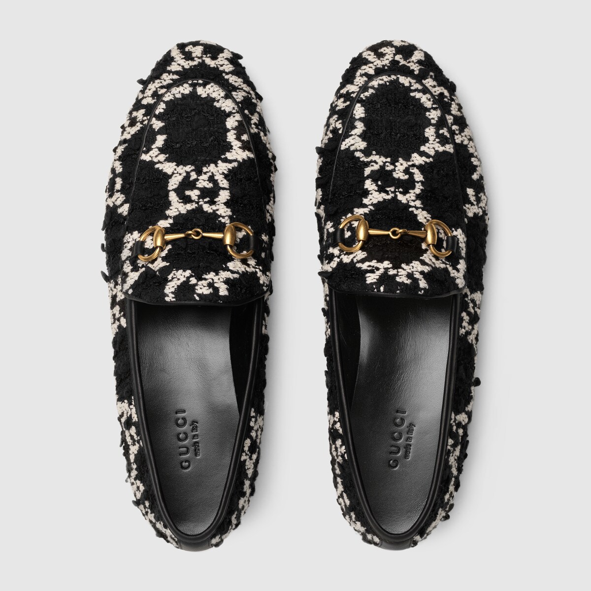 Tweed gucci loafers new arrivals