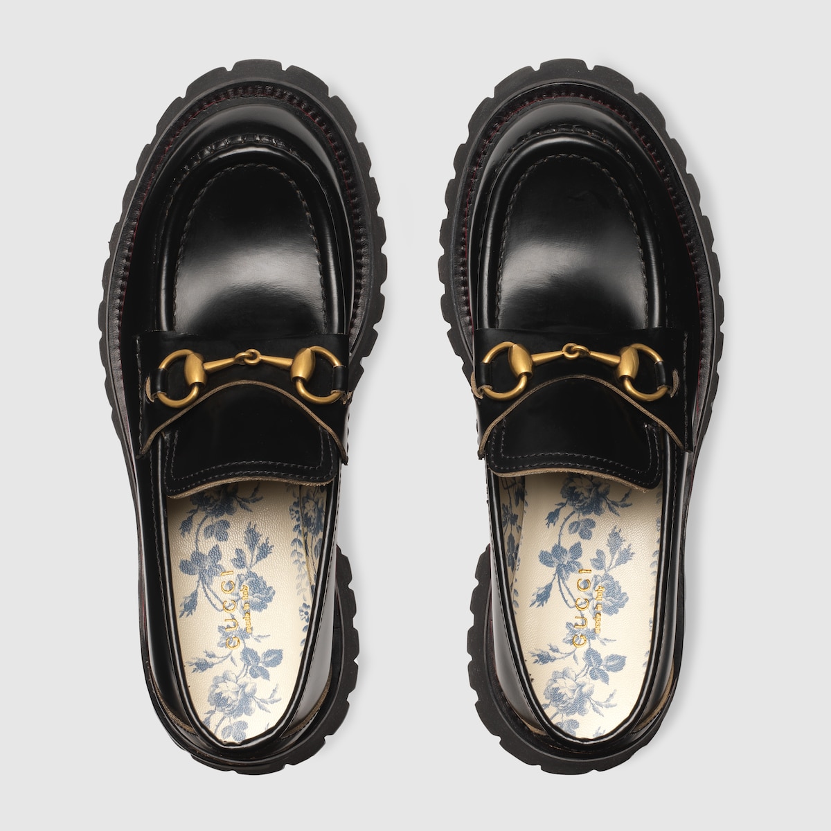 Gucci lug sole loafers deals