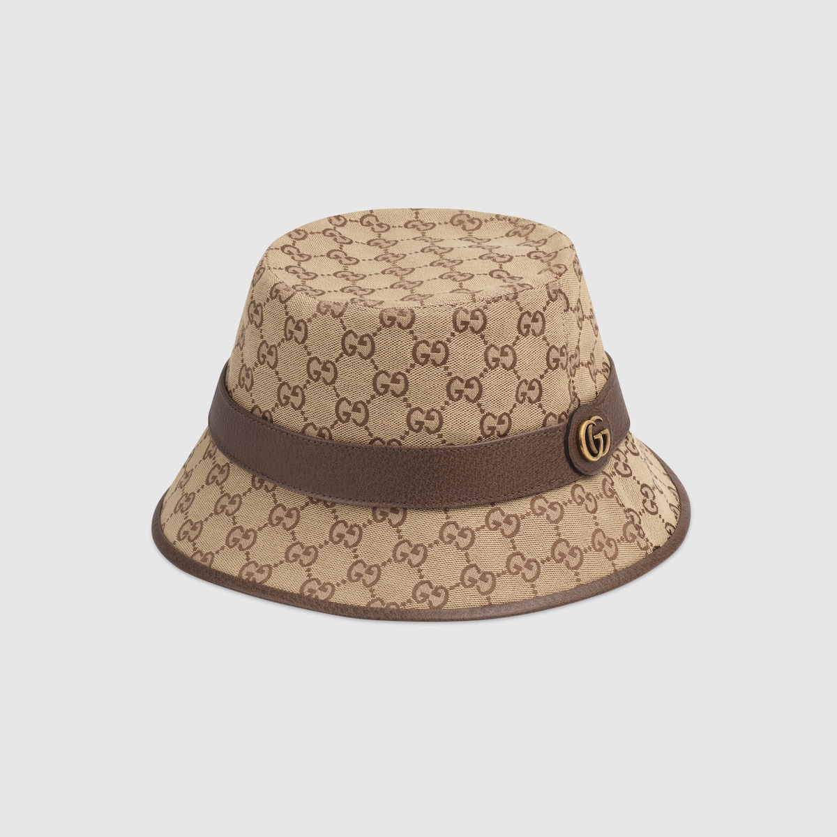 GUCCI　バケハ Filzhut aus GG Canvas in beiger und brauner GG Canvas | GUCCI® DE