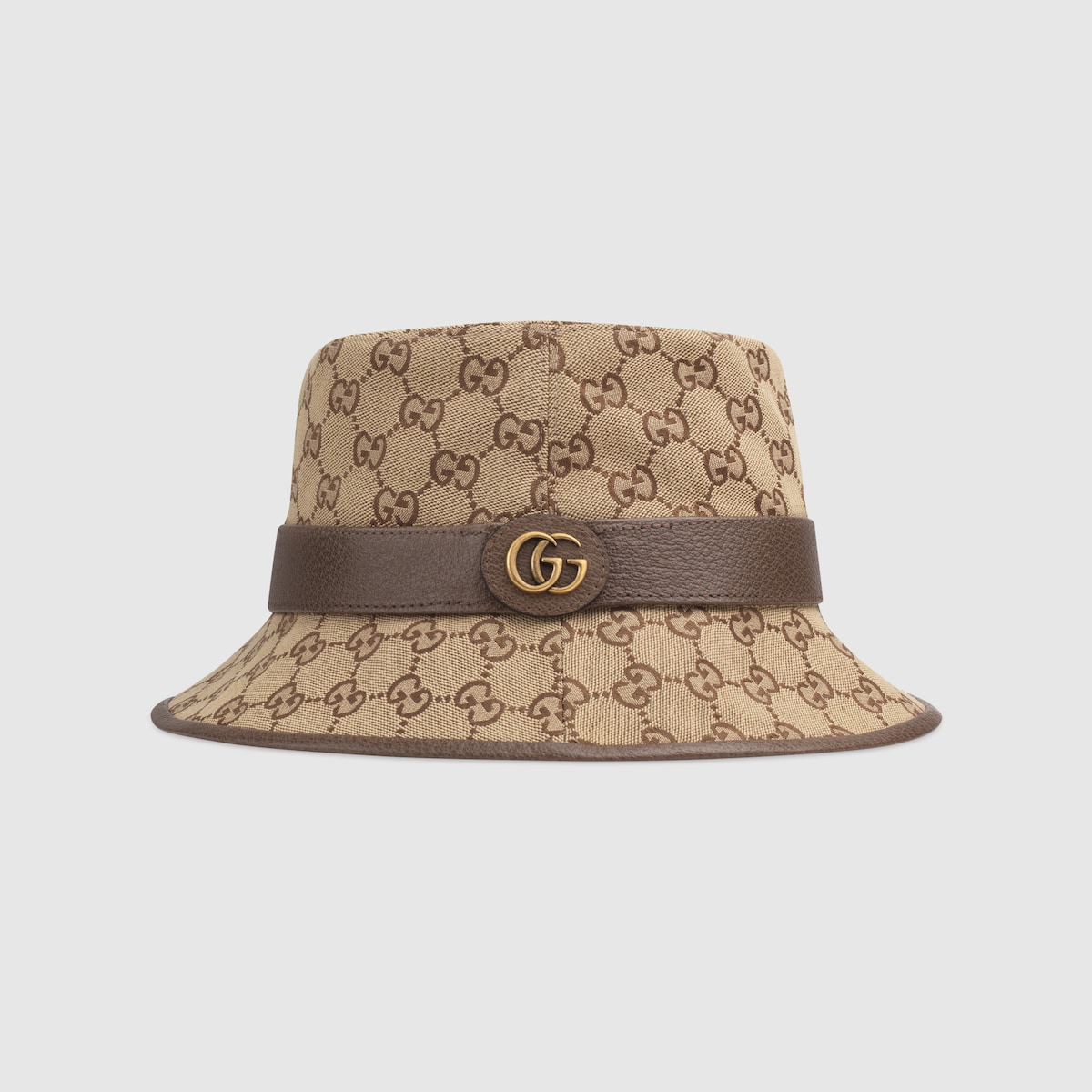 2025春新作【GUCCI】「GG」フェドーラ帽 GG 帆布渔夫帽in 米色/棕色GG 帆布| GUCCI® UK