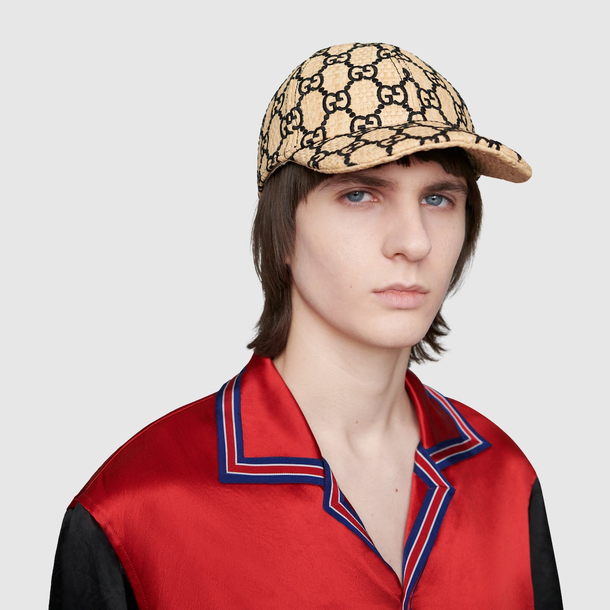 Casquette GG avec peau de serpent GUCCI® FR