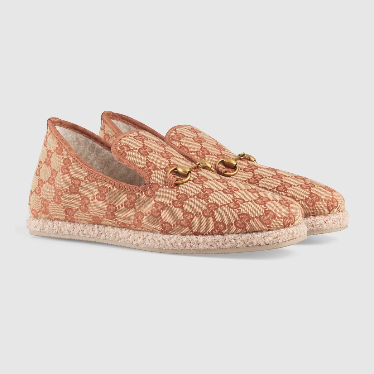 gucci canvas loafer