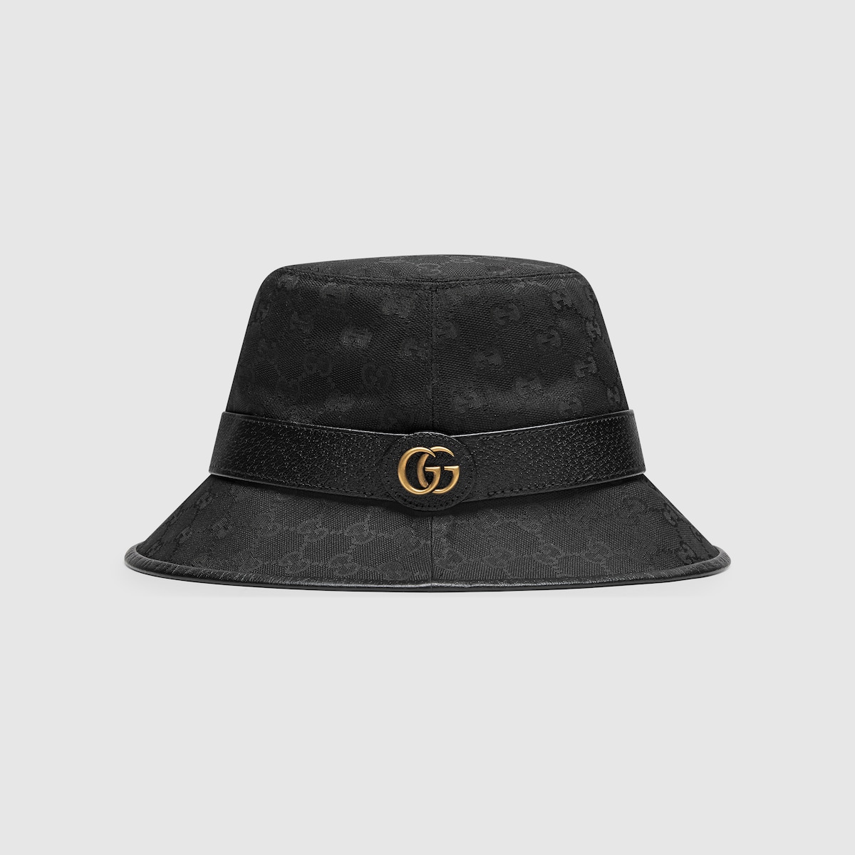 ホットセール 【GUCCI】バケットハット ブラック 総柄 GG 帽子 - www 