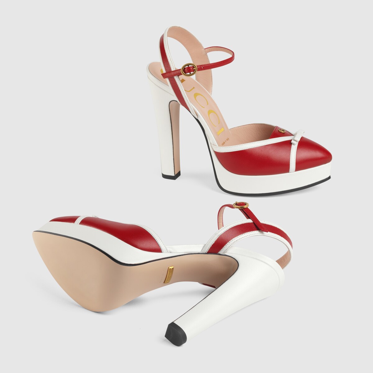 gucci red flat sandals