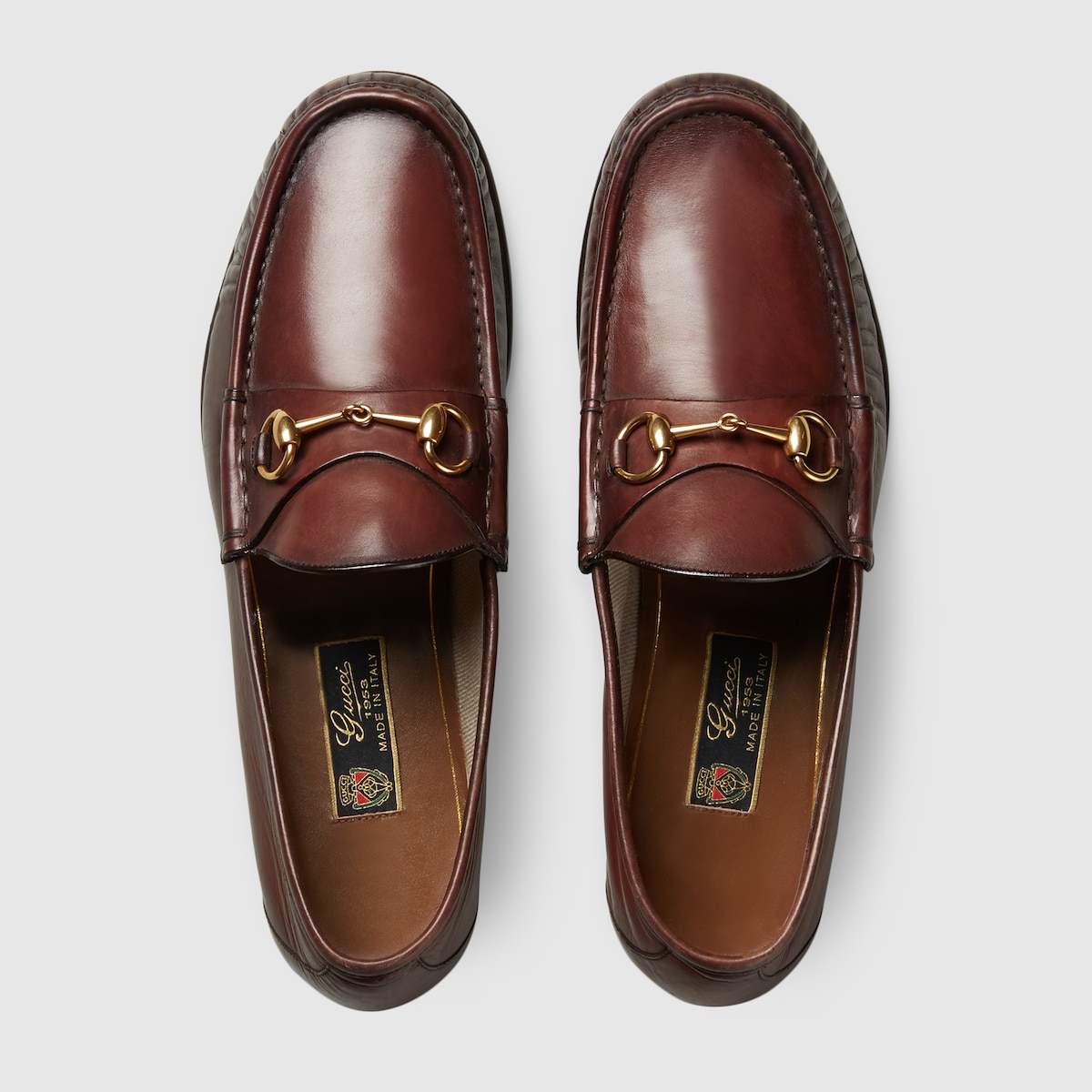 Brown Leather 1953 Horsebit Loafer GUCCI US