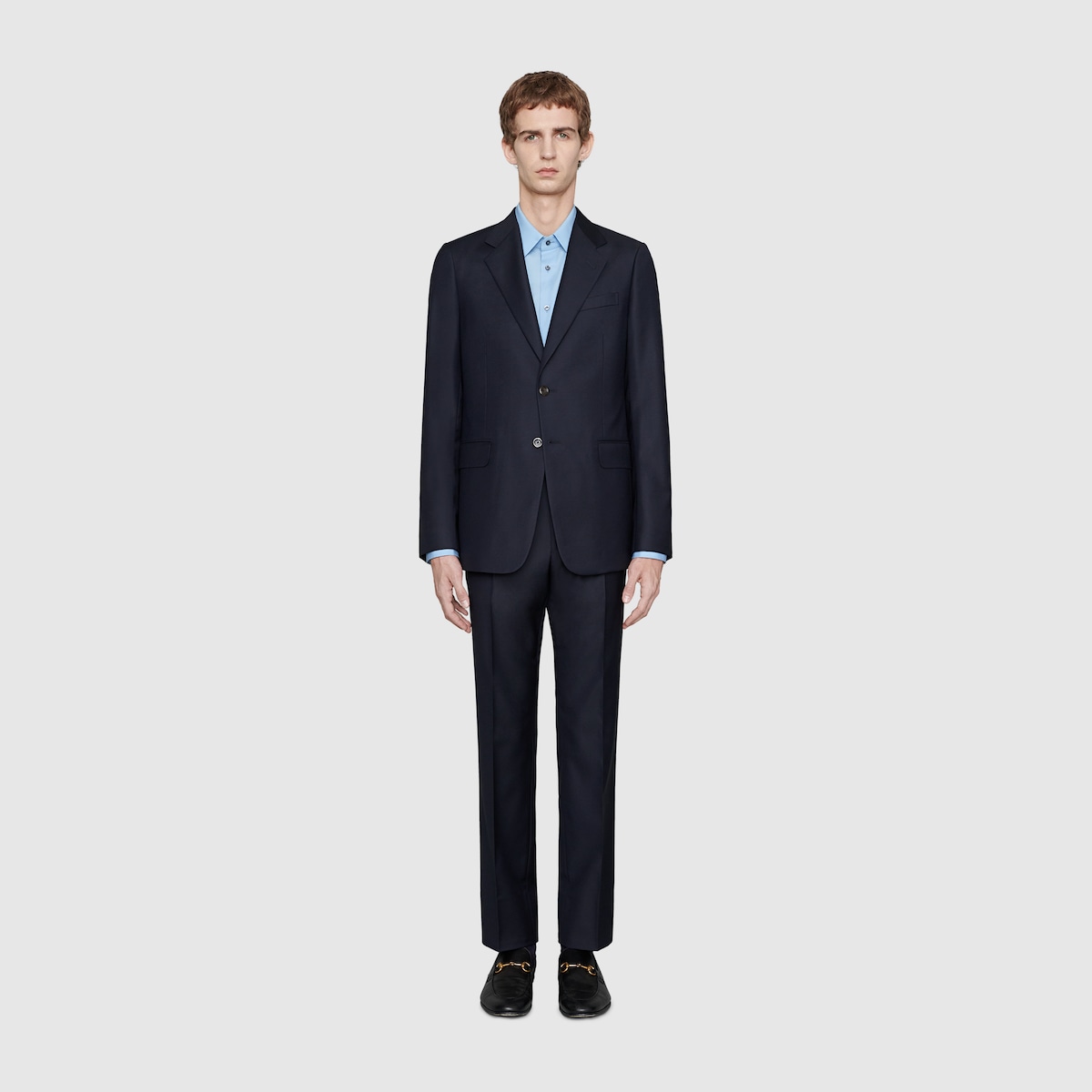 GG wool suit in Blue Ready-to-wear | GUCCI® SI