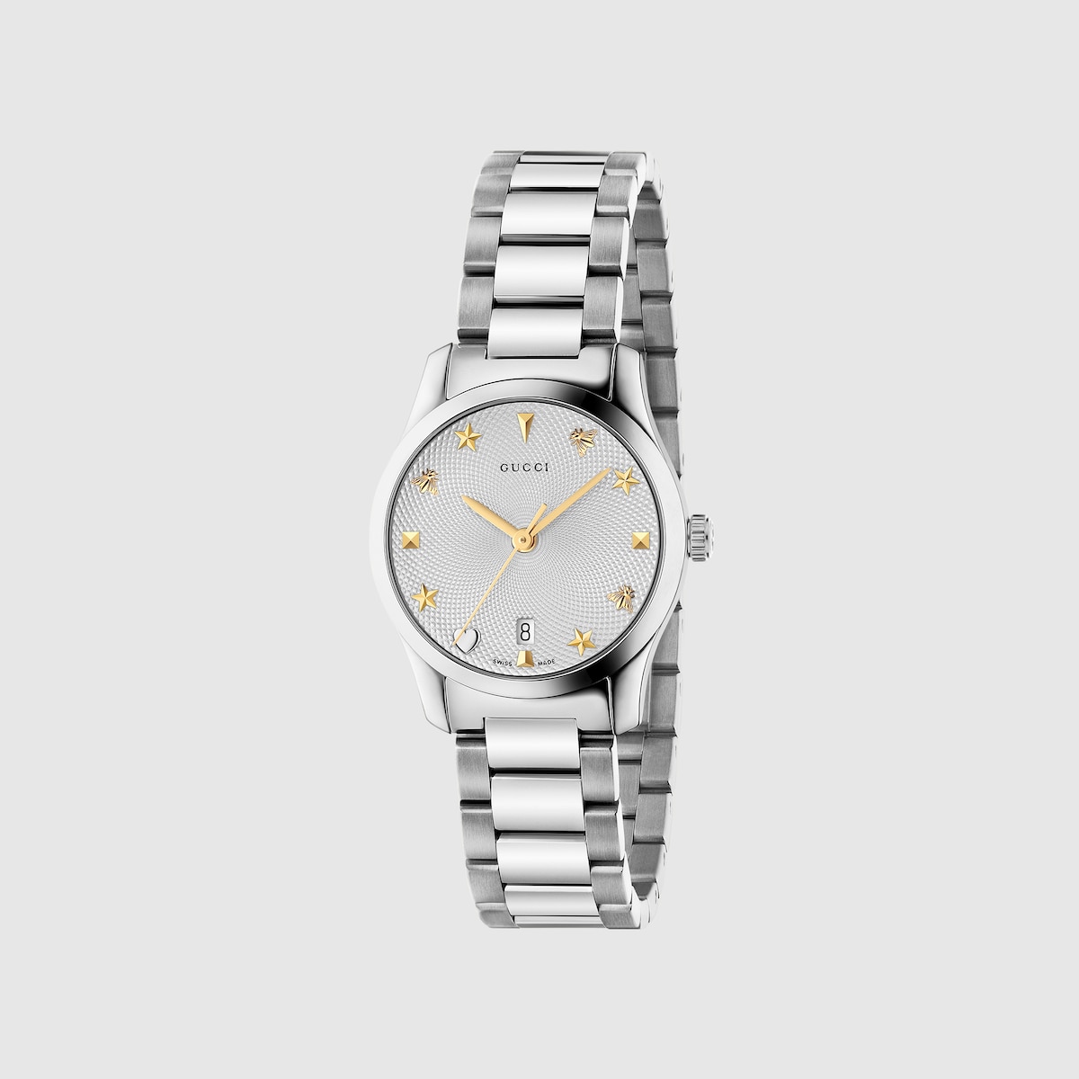 G-Timeless-Uhr, 27 mm in Edelstahl | GUCCI® DE