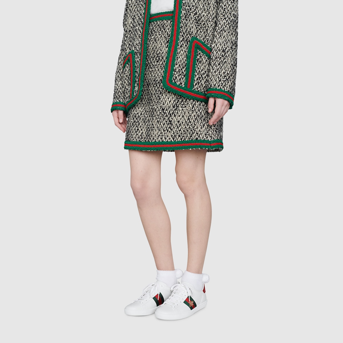 Women's Gucci Ace sneaker with bee in white leather | GUCCI® US Women's Gucci Ace sneaker with bee in white leather | GUCCI® US