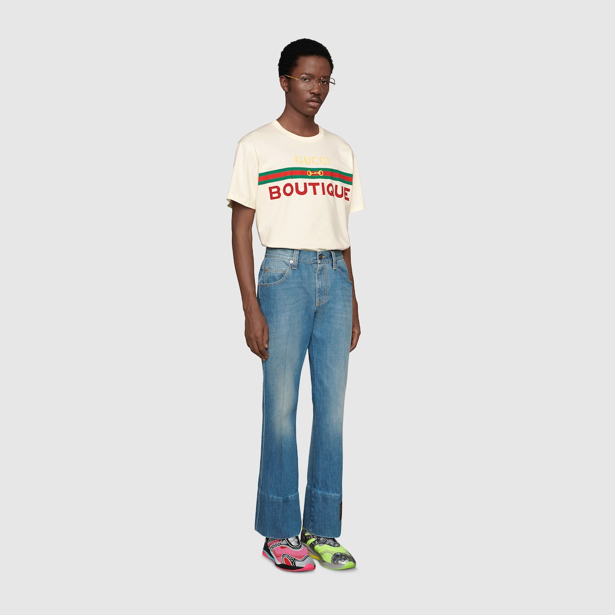 Gucci jeans t shirt outlet