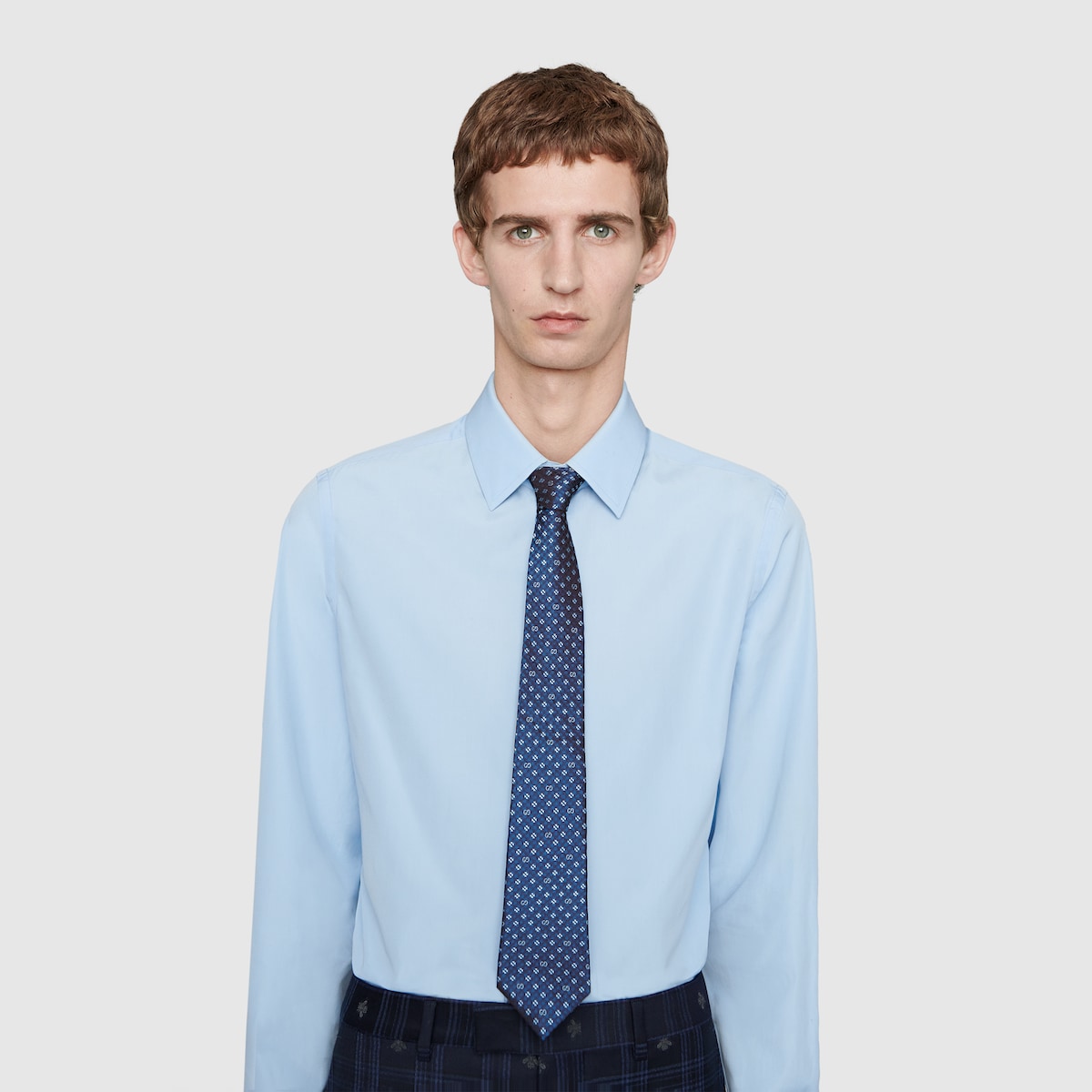 超美品の グッチ メンズ GUCCI公式 | ネクタイ シルク 小物GG＆シャムロック 小物