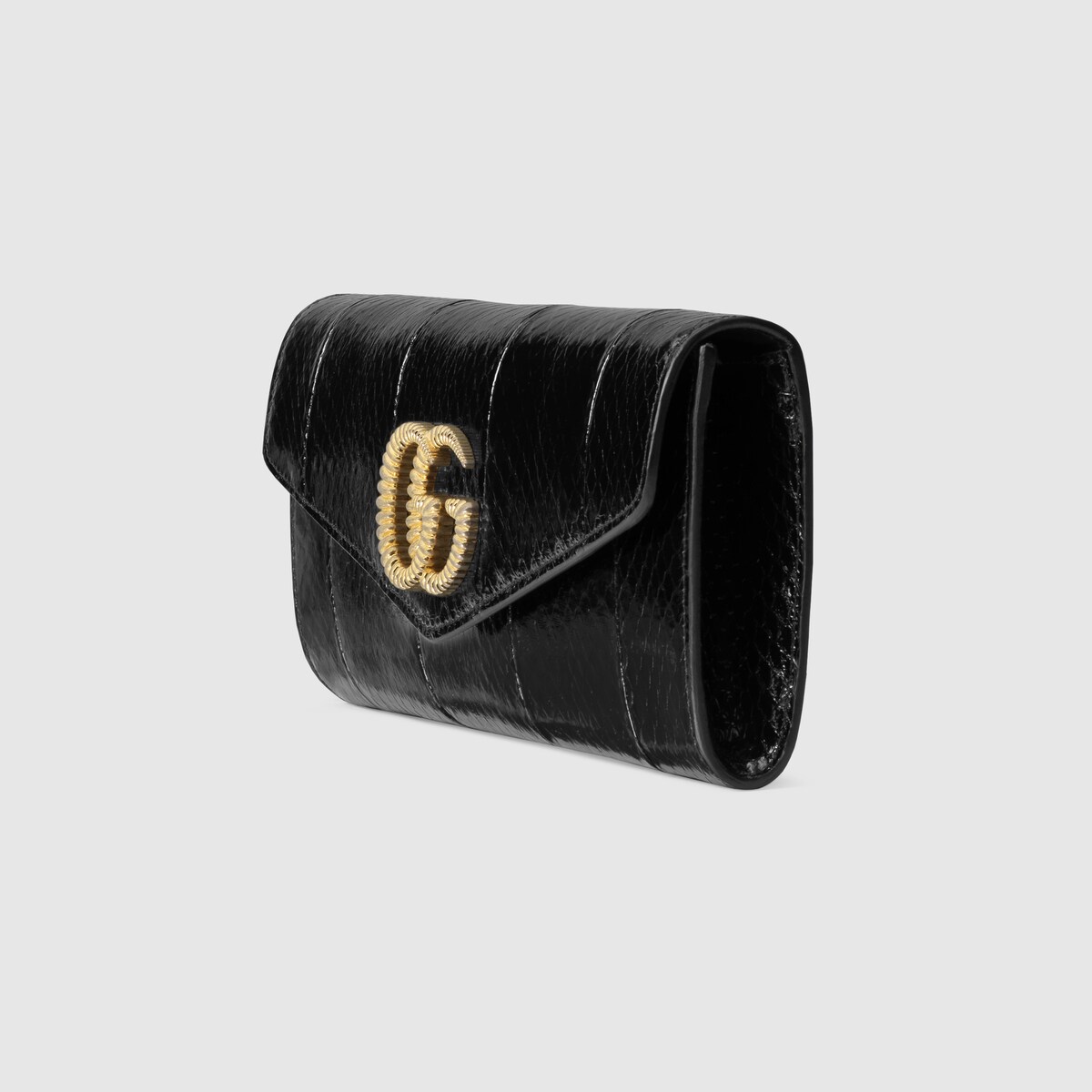 Black Snakeskin Broadway Clutch With Double G GUCCI® DK