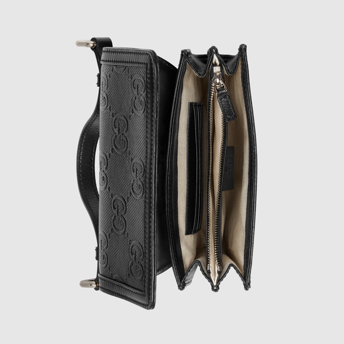 gg embossed messenger bag