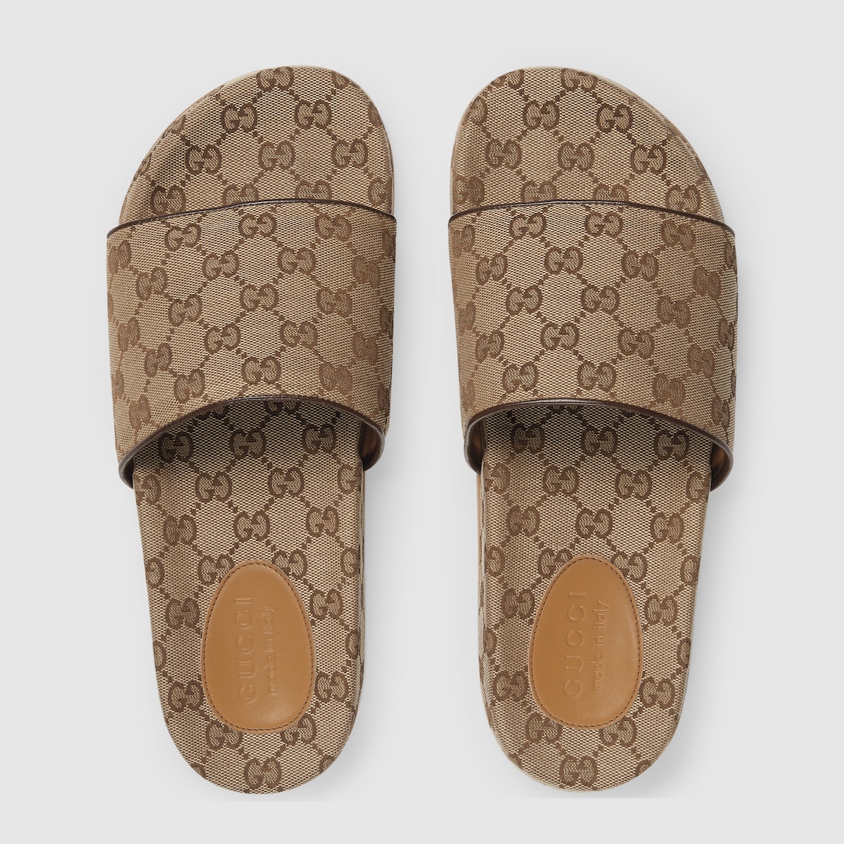 グッチ メンズシューズGGキャンバス メンズ スライドサンダル | GUCCI公式