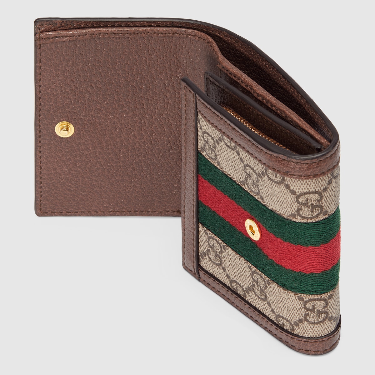 美品☆GUCCI オフィディGG ウォレット オフィディア〕GG コンチネンタルウォレットベージュ＆ホワイト