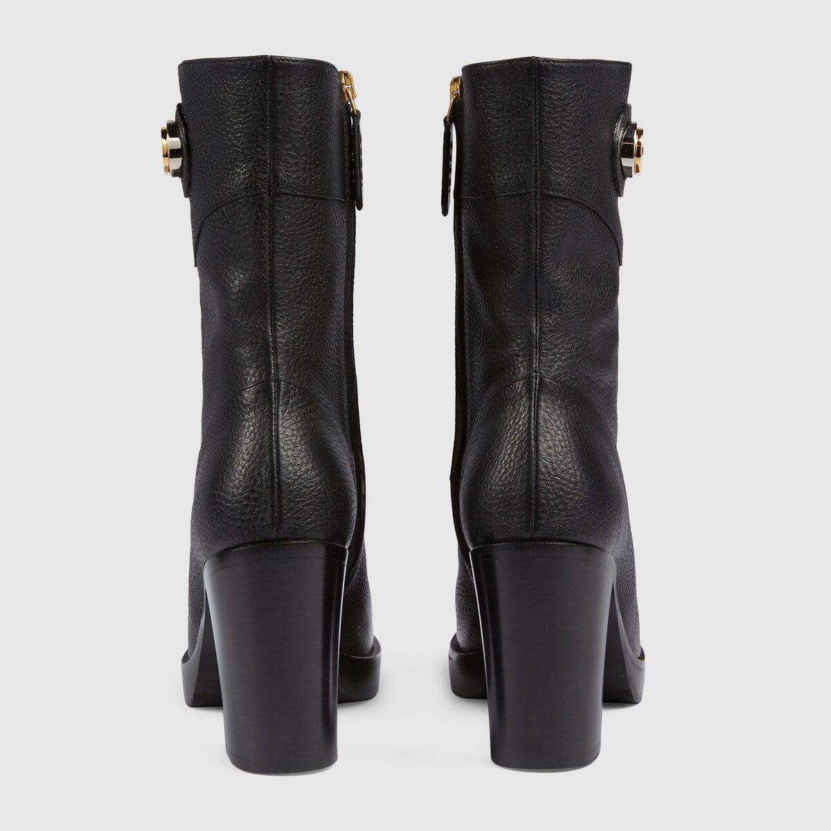 Black Women's ankle boot with Interlocking G GUCCI® US