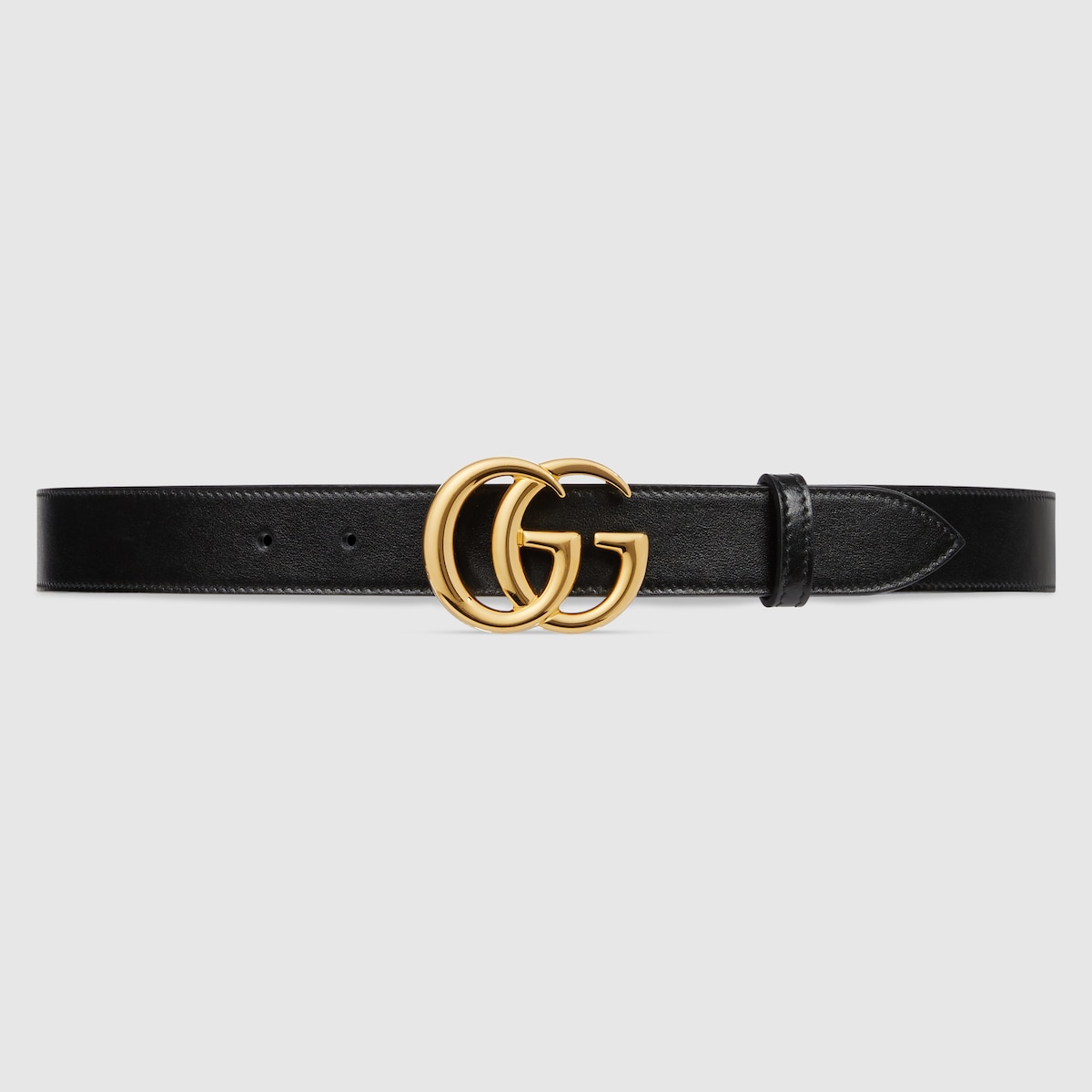 【送料無料（一部地域を除く）】 Marmont GG belt US GUCCI® | leather black in buckle shiny with 小物