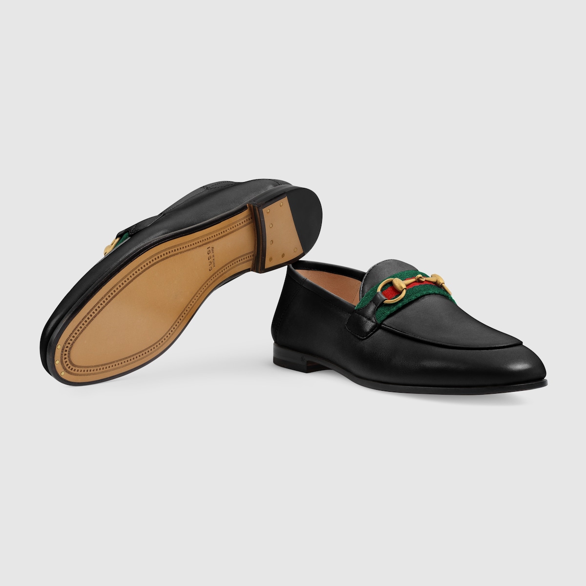 Womens black cheap gucci loafers