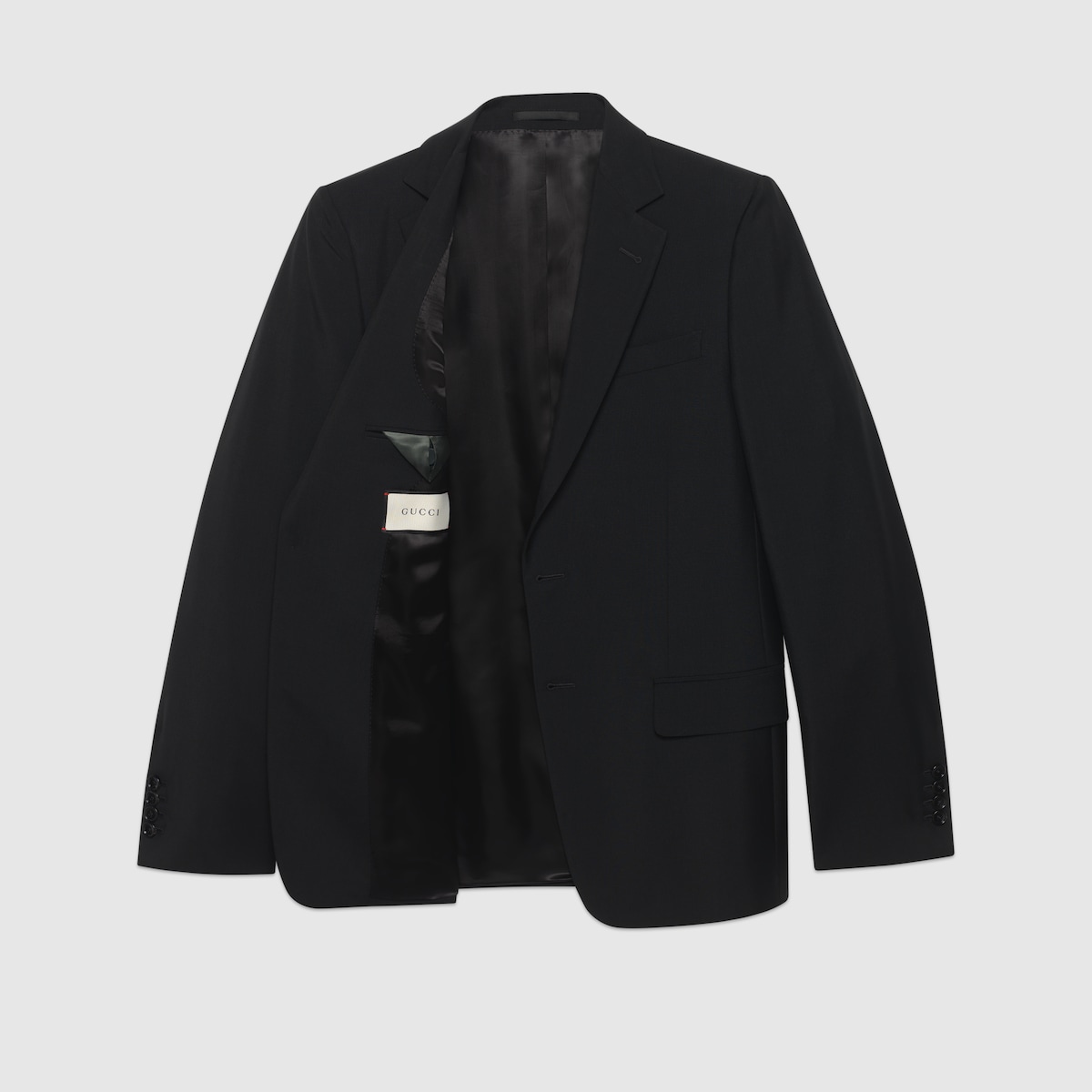 スリムフィット ウールモヘア スーツ ・ブラック | GUCCI公式