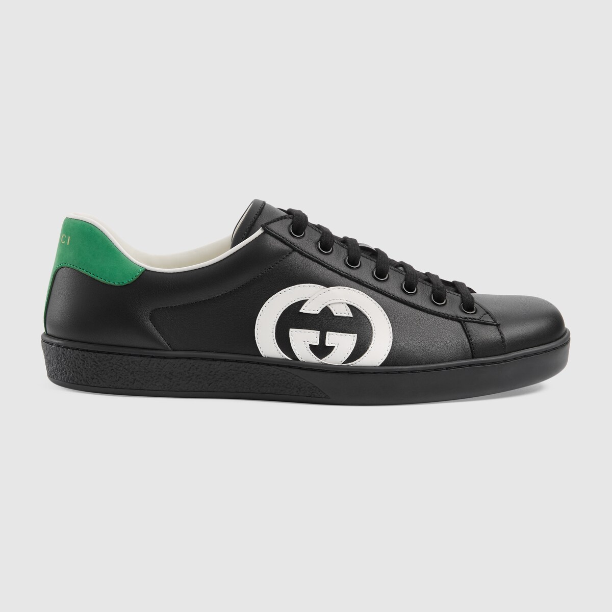 gucci ace interlocking g leather sneaker