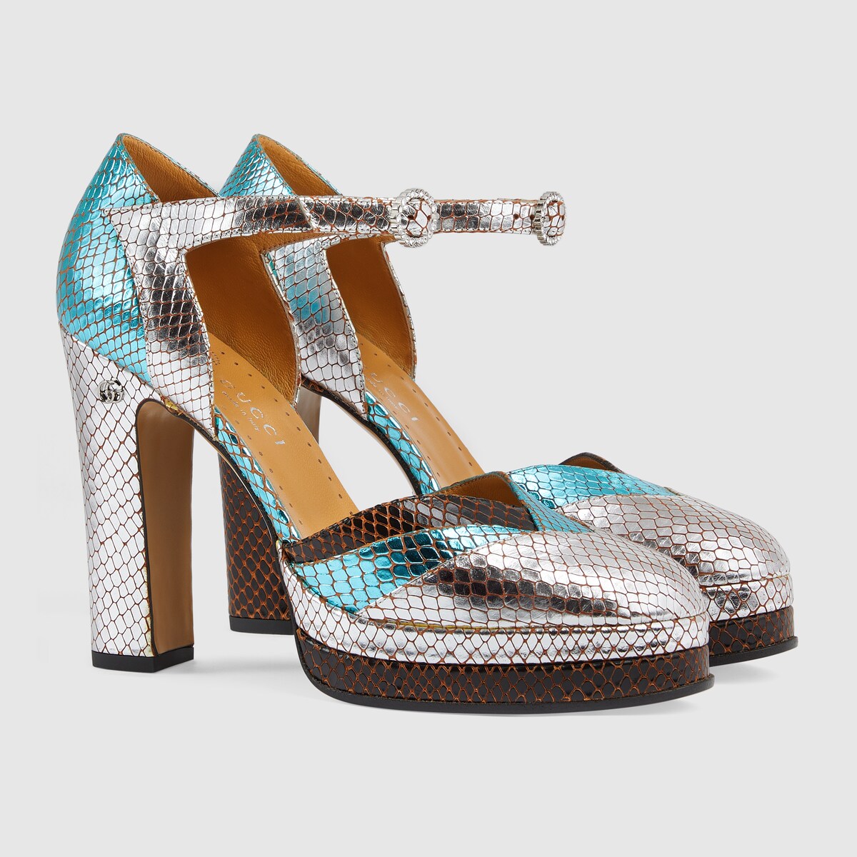 gucci python pumps