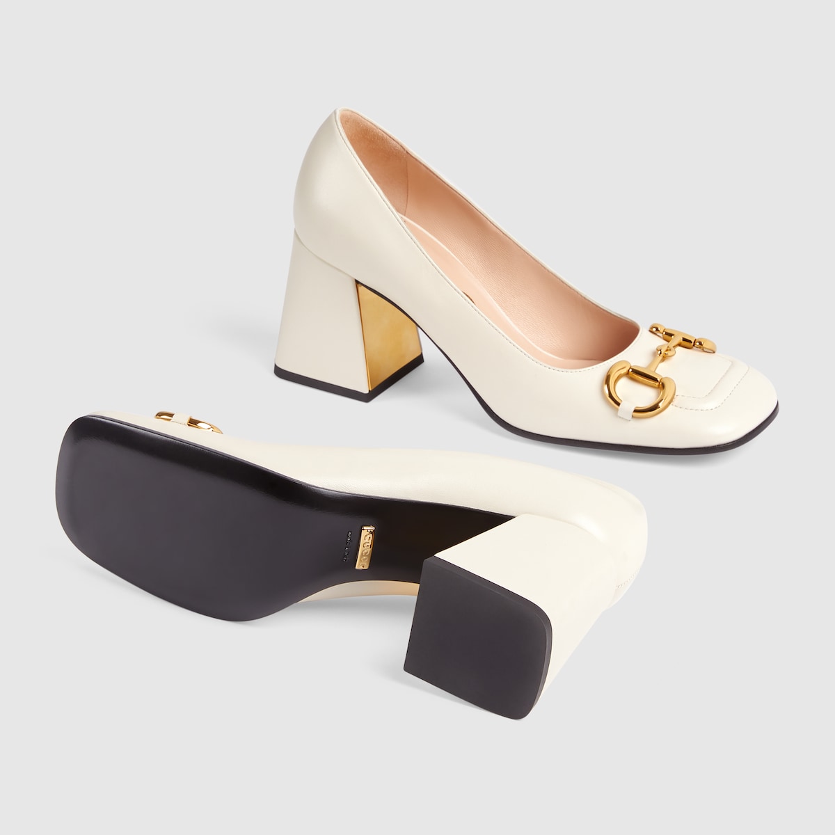 Gucci block 2025 heel pump