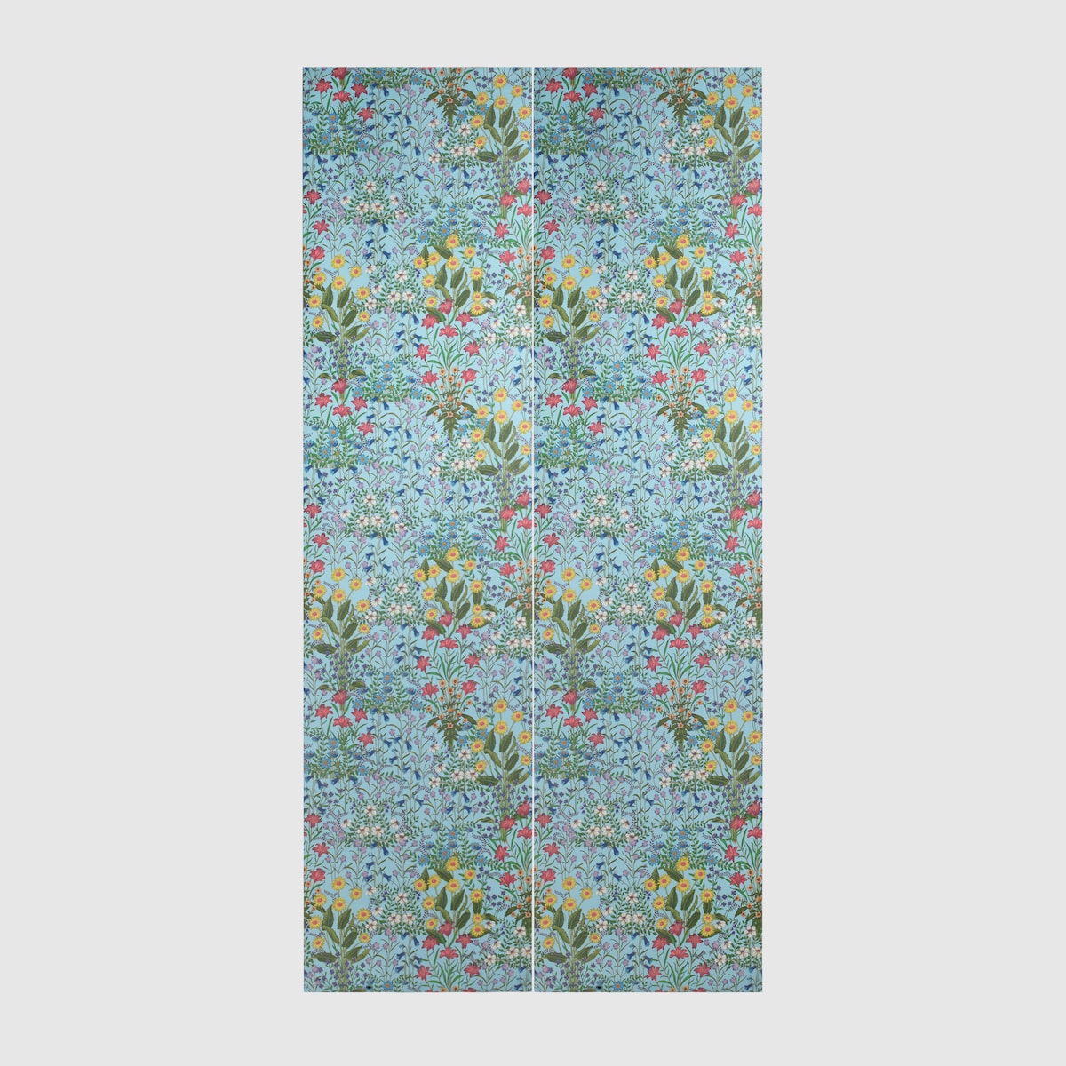 New Flora print wallpaper in light blue New Flora print - thumbnail 2