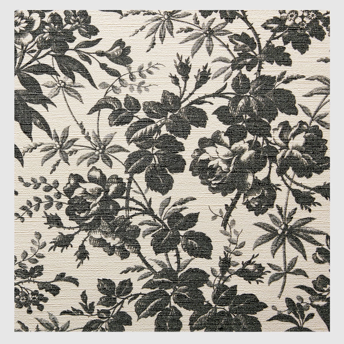 GUCCI Flower Black 10号　新品 Printed Flora silk twill carré in black and multicolor