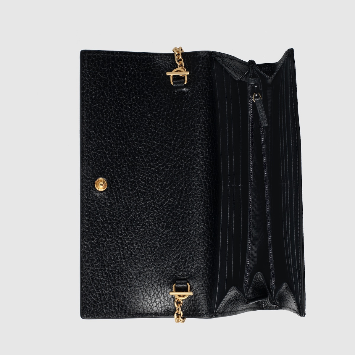 GG Marmont bi color chain wallet in black leather and GG Supreme GUCCI Canada