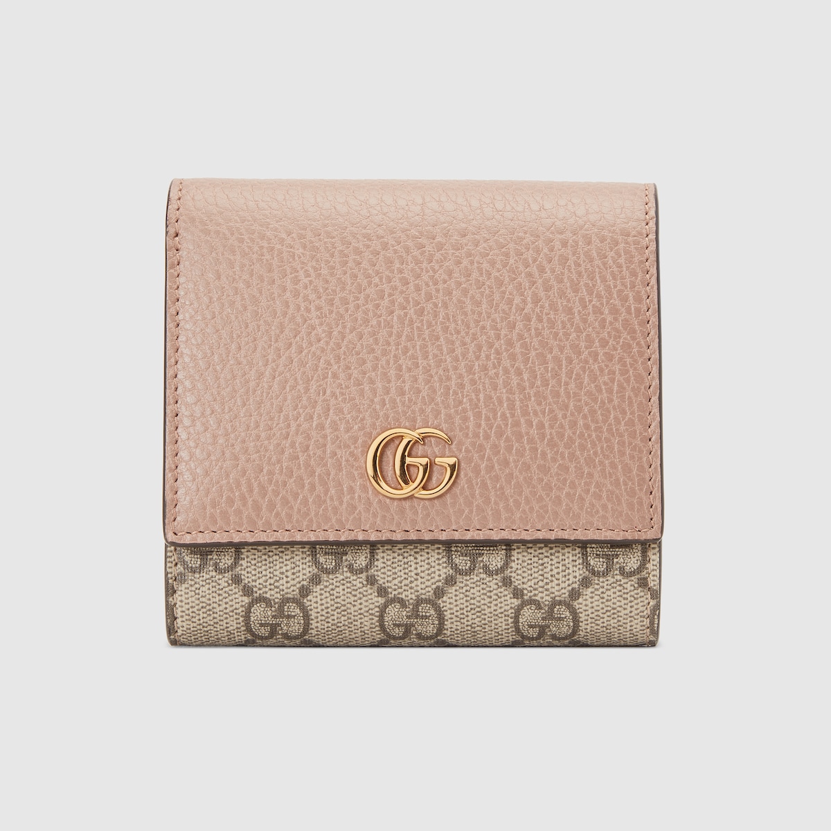 新作即納美品GUCCI 長財布 マーモント GG ダスティーピンク レザー ロゴ 小物