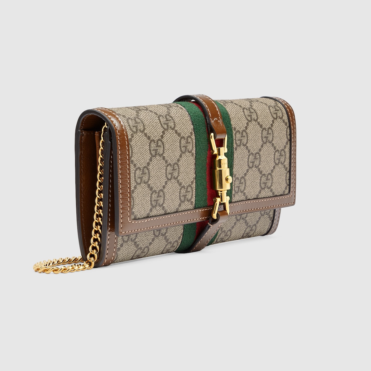 ✨美品✨GUCCI グッチ　ウォレットチェーン レザー GUCCI (未使用品) グッチ 2Wayチェーンウォレット レザー 黒
