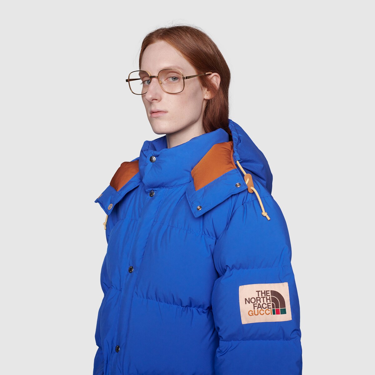 Blue The North Face x Gucci nylon jacket | GUCCI® Australia