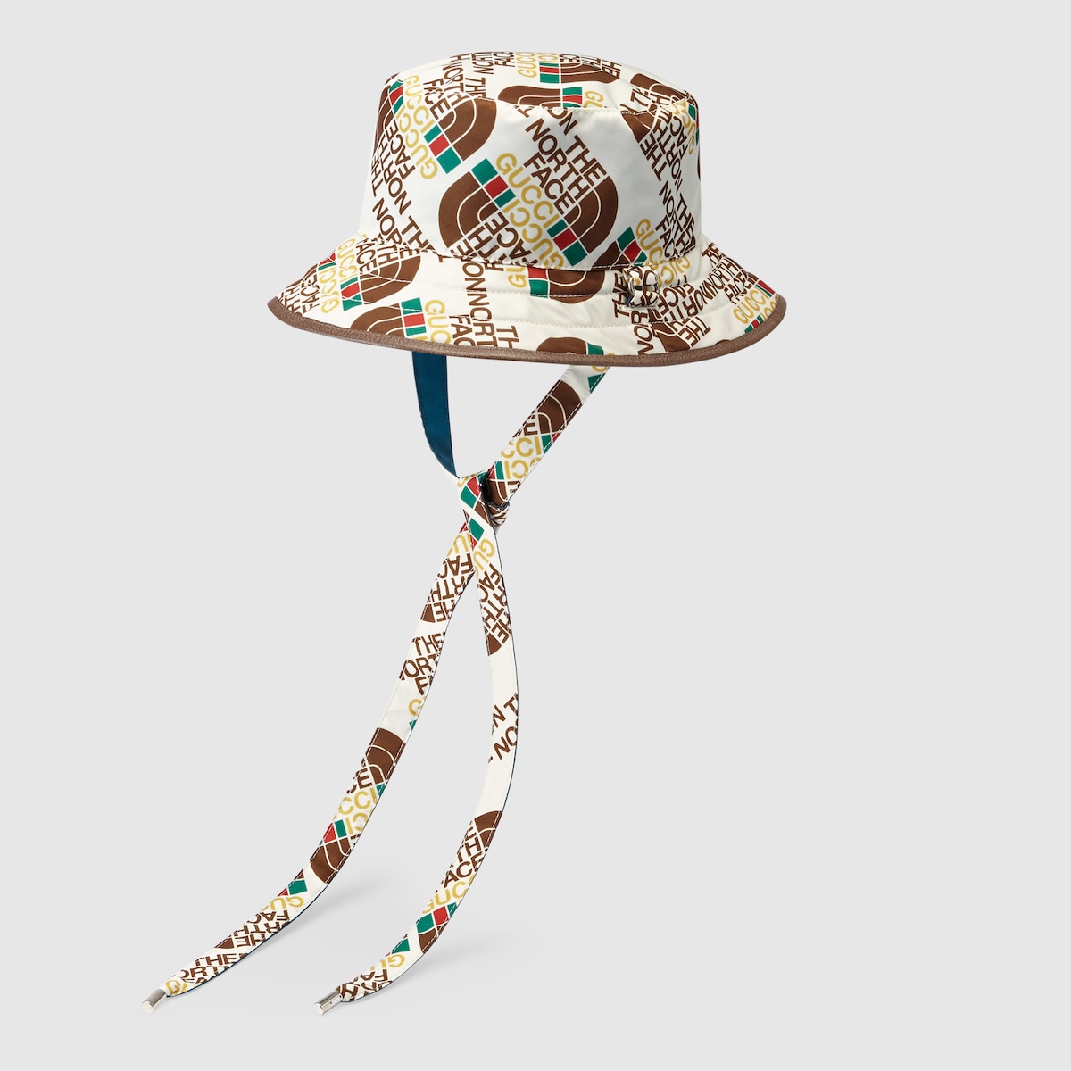 The North Face x Gucci self tie nylon hat in ivory GUCCI® US