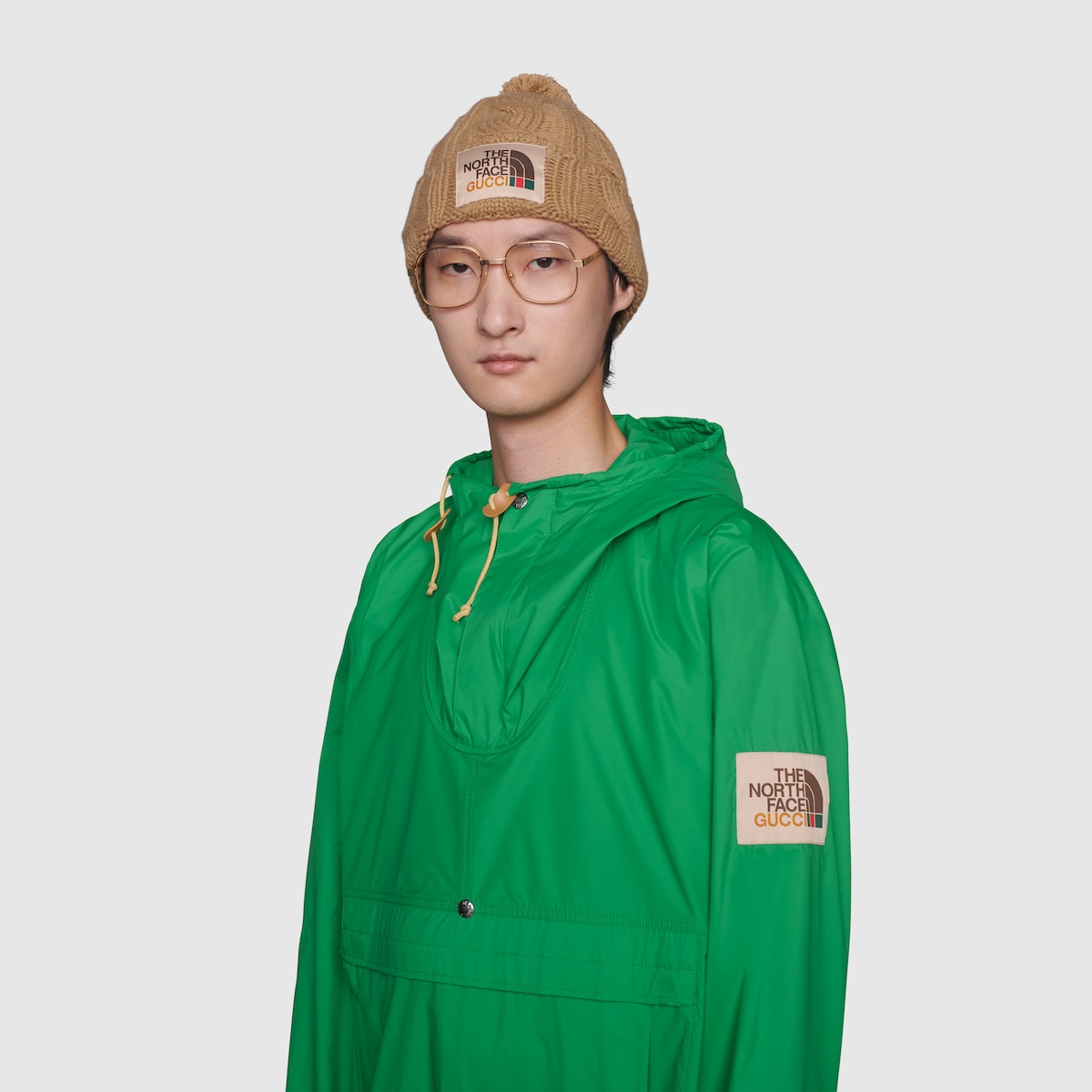 north face gucci green