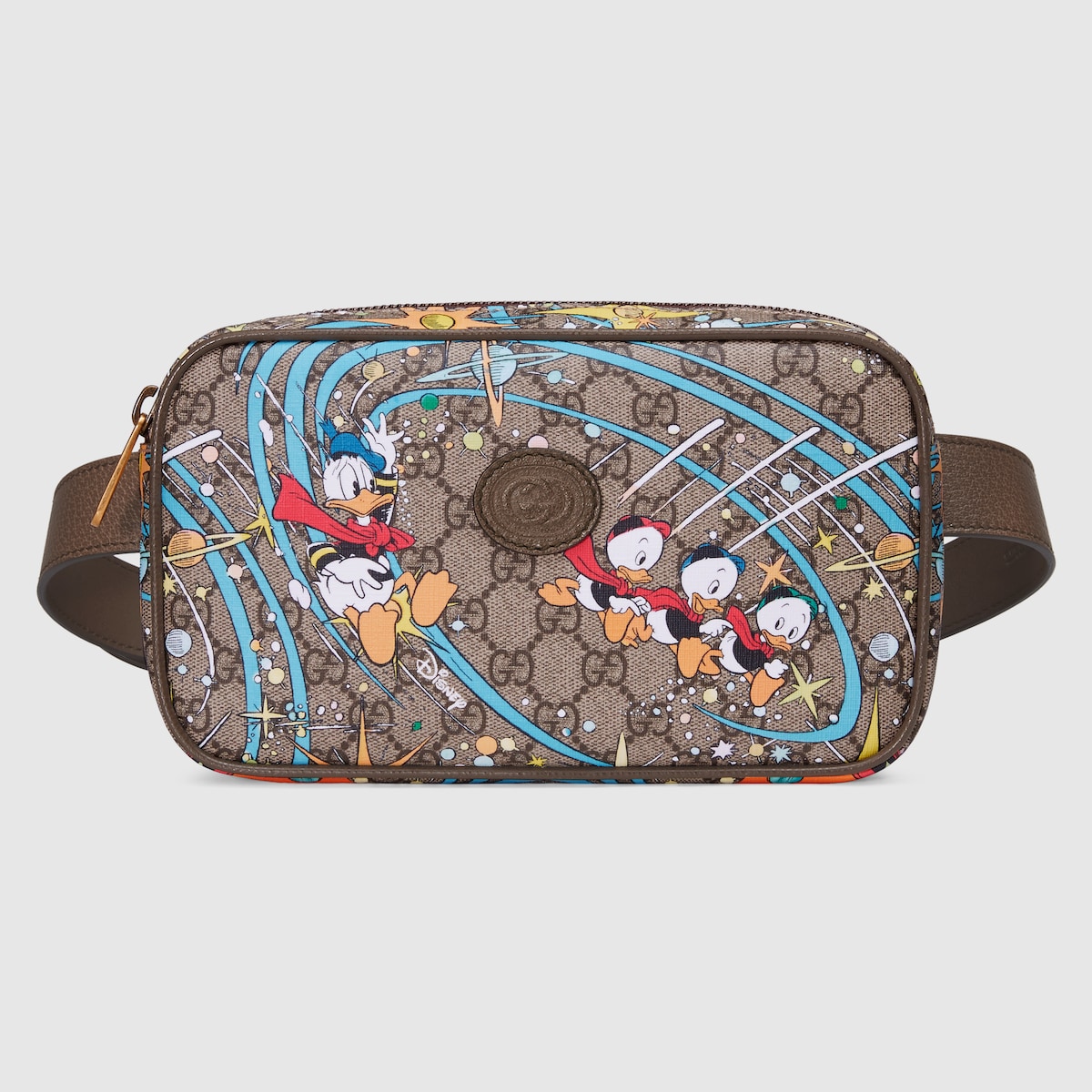 Beige Disney x Gucci Donald Duck print belt bag GUCCI® UK