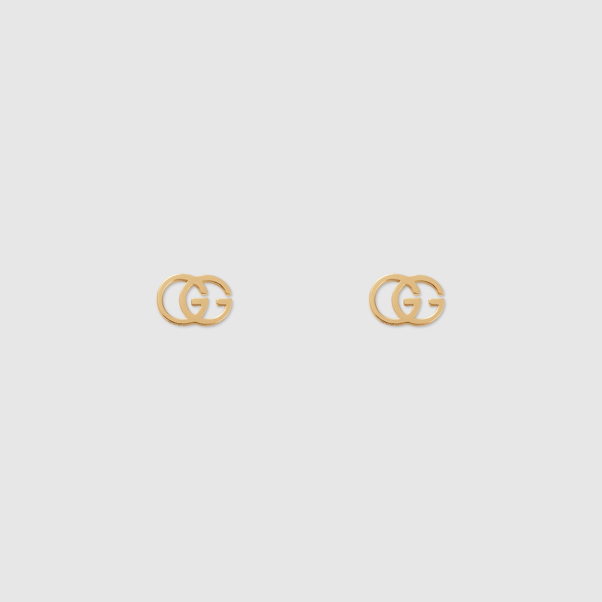 GG Running stud earrings in 18k yellow gold | GUCCI® SI