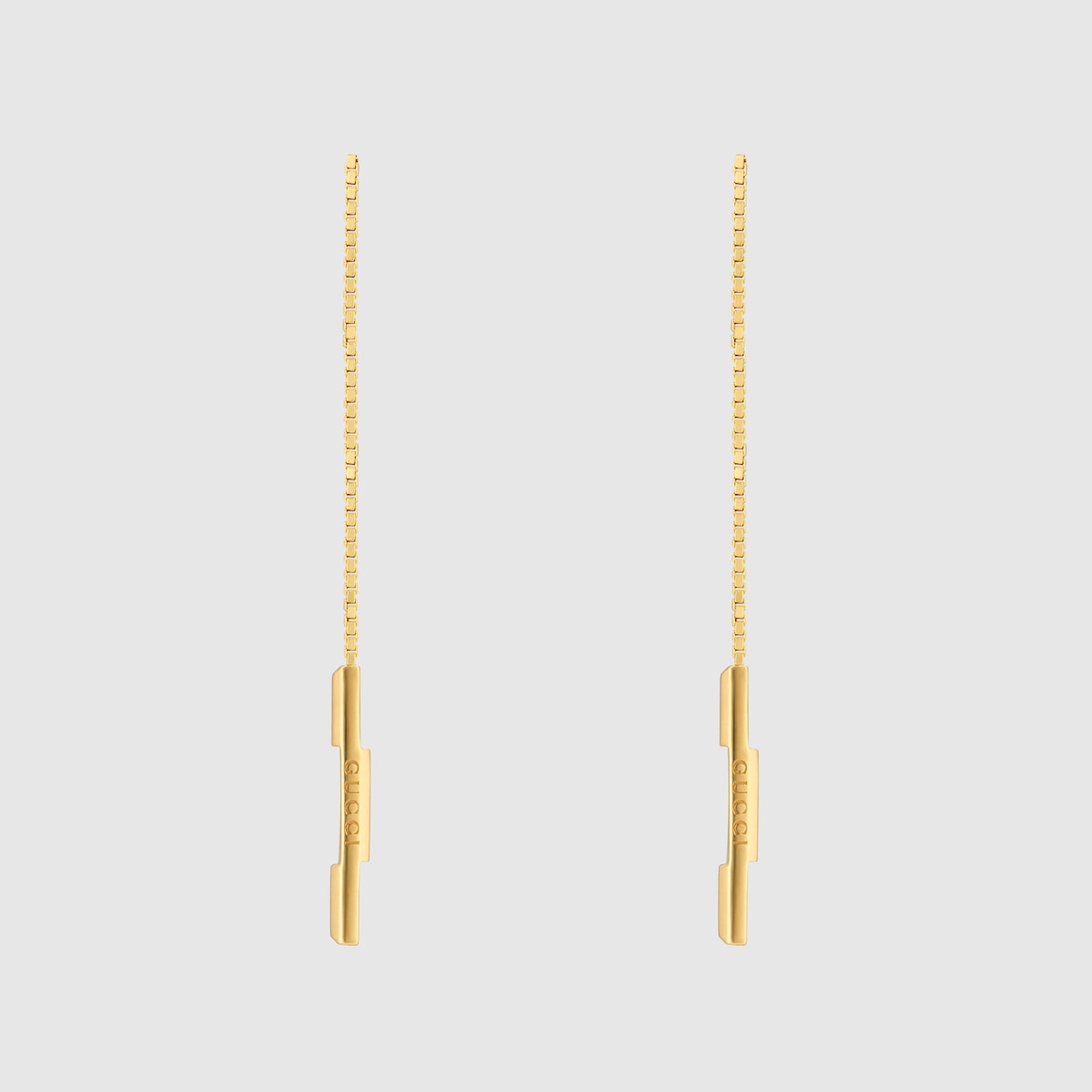 Gucci Link to Love〕チェーンピアス 18k ゴールド ・18Kイエロー