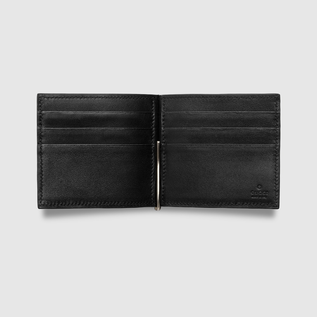 Black Lizard Money Clip Wallet GUCCI LU