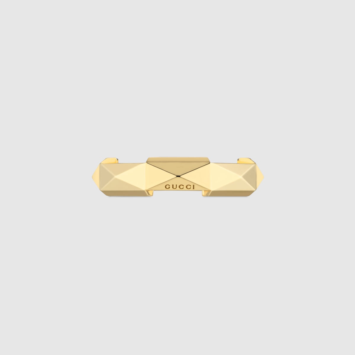 Gucci Link to Love 18k studded ring in 18k yellow gold | GUCCI® US