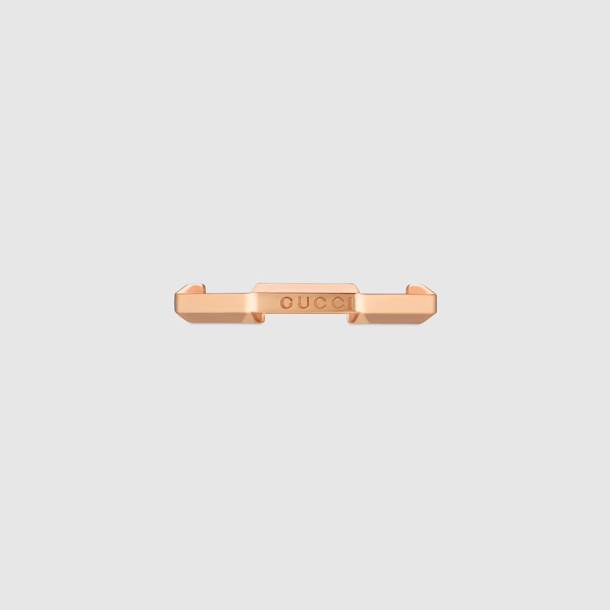 Gucci Link to Love mirrored ring in 18k rose gold | GUCCI® US