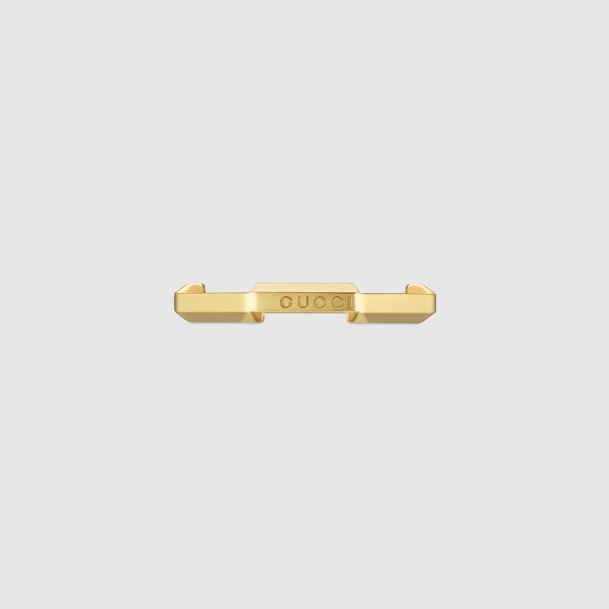 Gucci Link to Love mirrored ring in 18k yellow gold GUCCI US