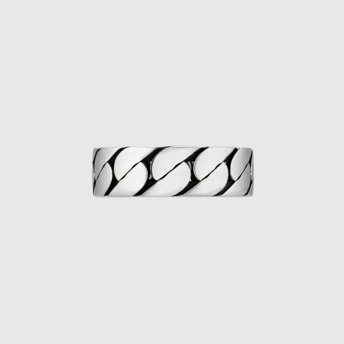 Wide ring with Interlocking G in 925 sterling silver GUCCI US