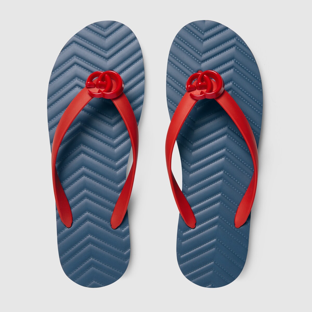 light blue gucci thong sandals