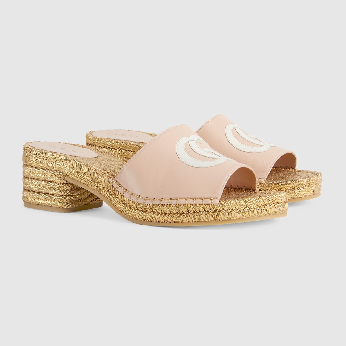 gucci pink espadrilles sandals