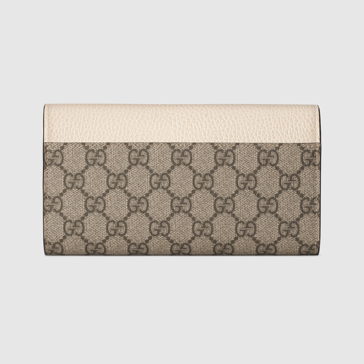 GG Marmont bi-color continental wallet in beige/ebony GG Supreme | GUCCI® US