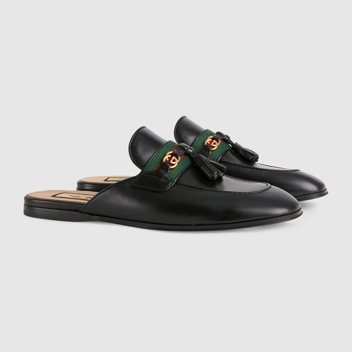 black gucci slippers women