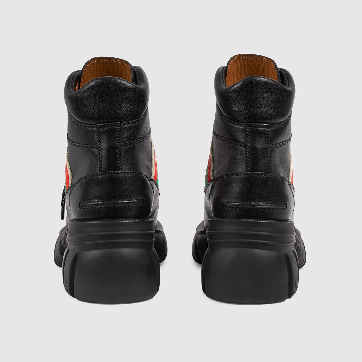 Women's ankle boot with Interlocking G in black leather GUCCI® US