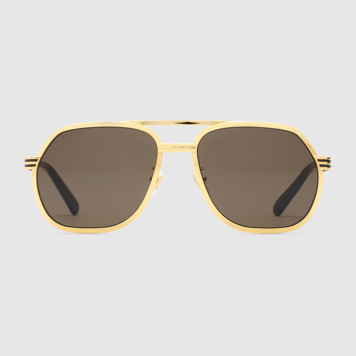 Occhiali da sole navigator in metallo color oro giallo GUCCI Italia