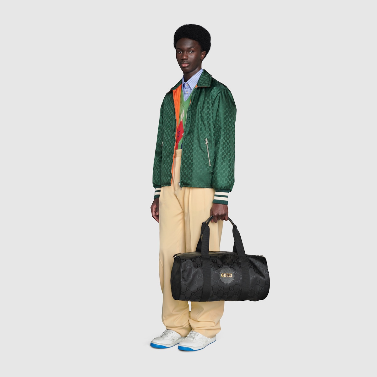 Gucci off the discount grid duffle bag