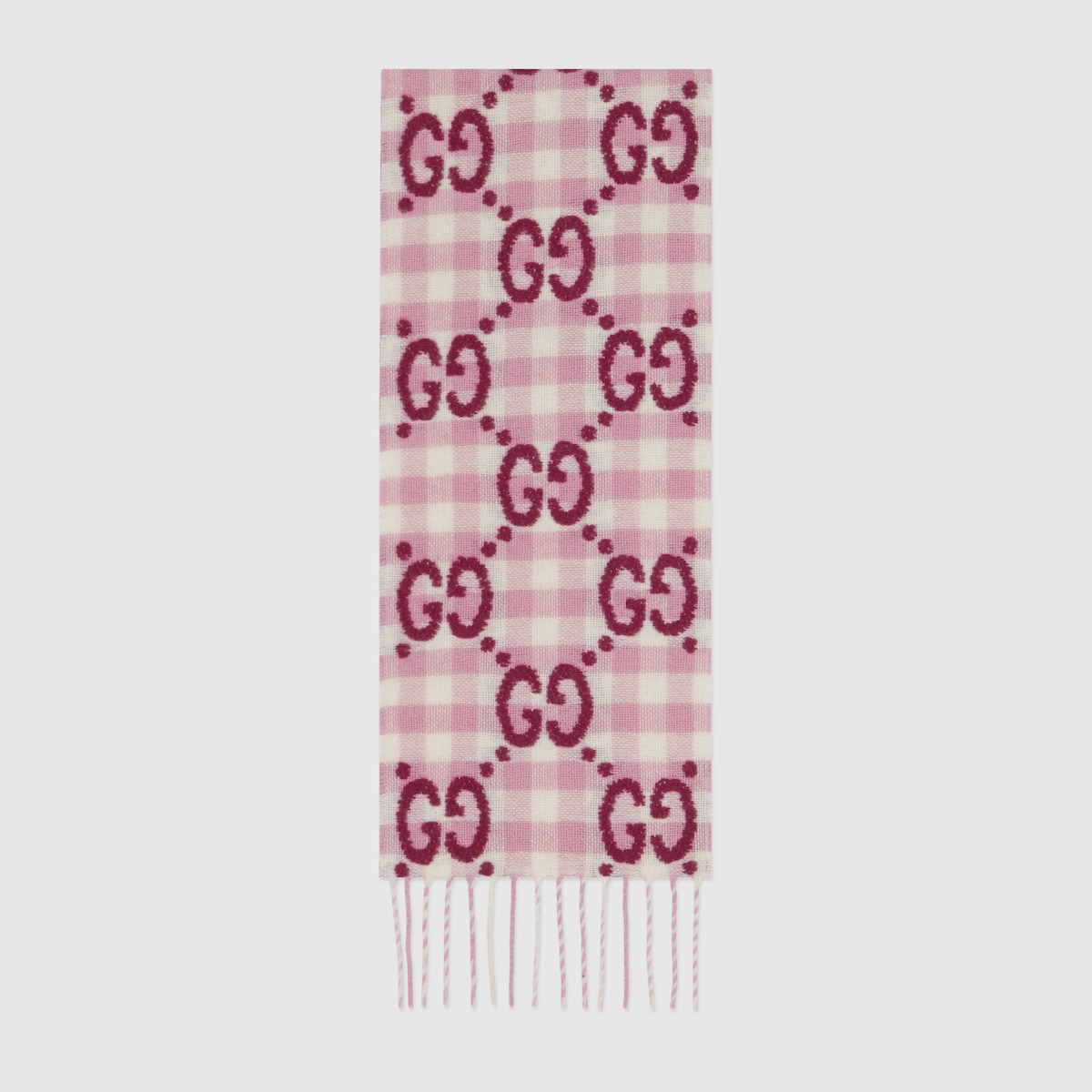 ★GUCCI★大人の方も是非 チェック ウールコート（Pink） ☆GUCCI☆大人の方も是非 チェック ウールコート（Pink） (GUCCI