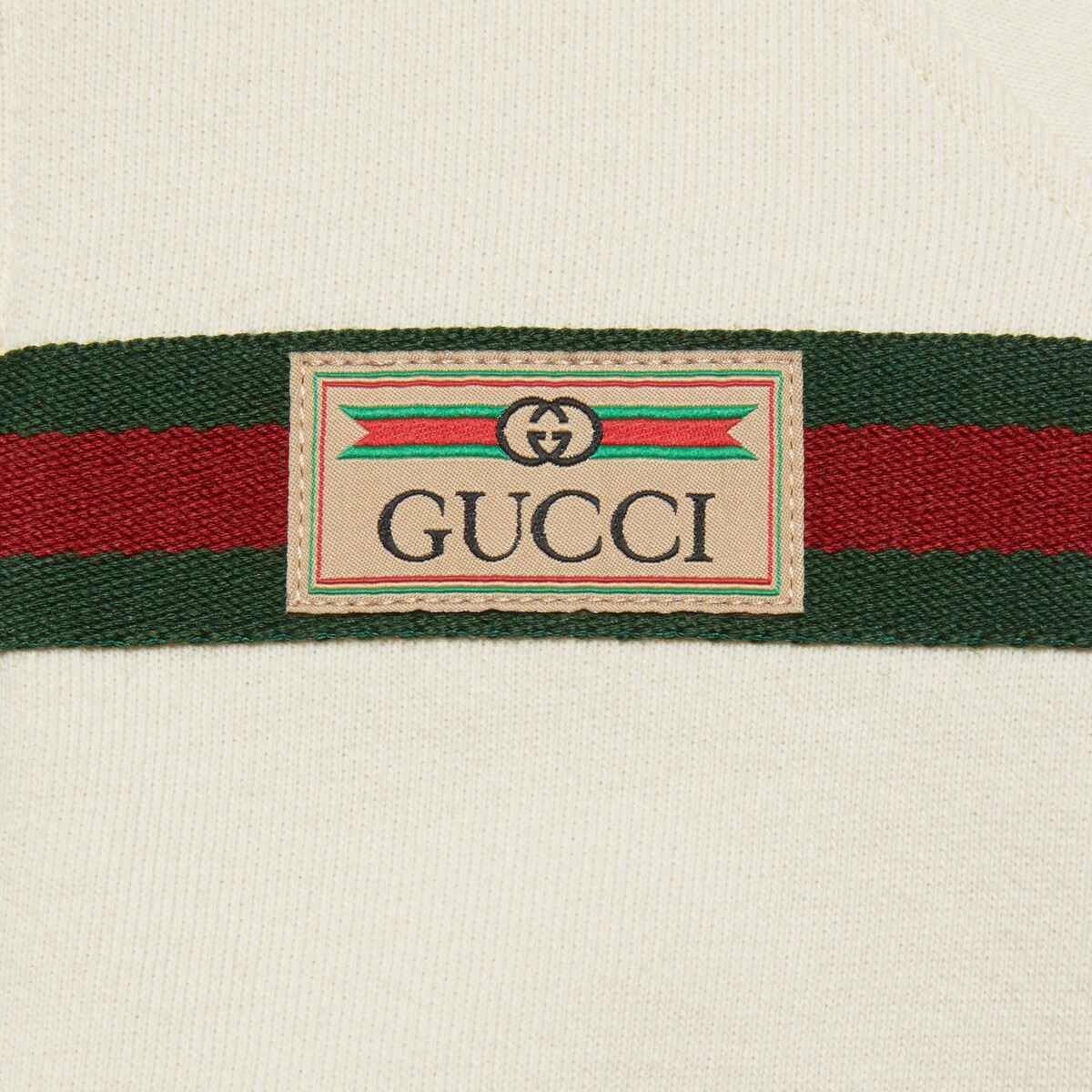 ベビー〕GUCCI ラベル付き コットン スリープスーツ ホワイト | GUCCI公式